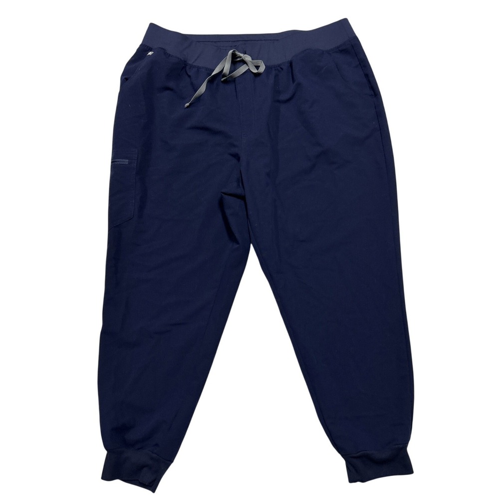 FIGS Women's 4XL Style HW Zamora Pants Scrubs Navy Blue Medical Uniform